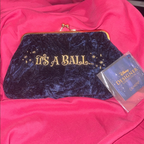 ✨LIMITED EDITION✨ Colourpop X Disney Collection Midnight Blue Velvet Clutch - Picture 1 of 9